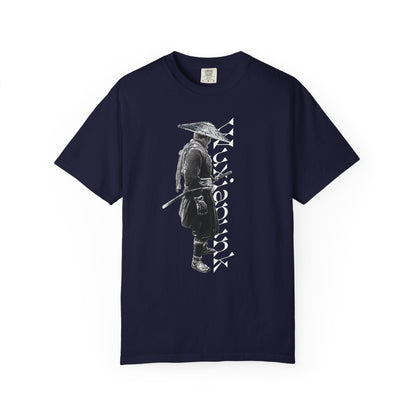 Straw Hat Swordsman Tee | Wuxia Ronin Garment Dyed Shirt