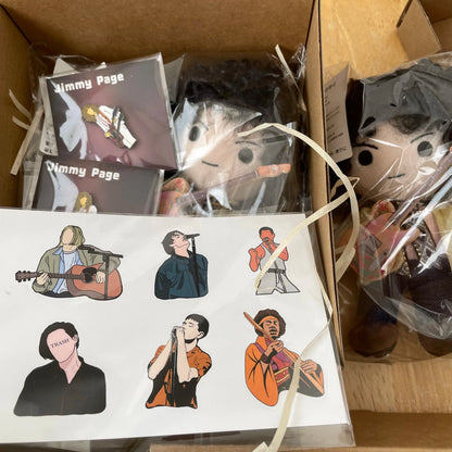 Rock Legend Plush Keychain | Handmade Music Icon, 9 Styles