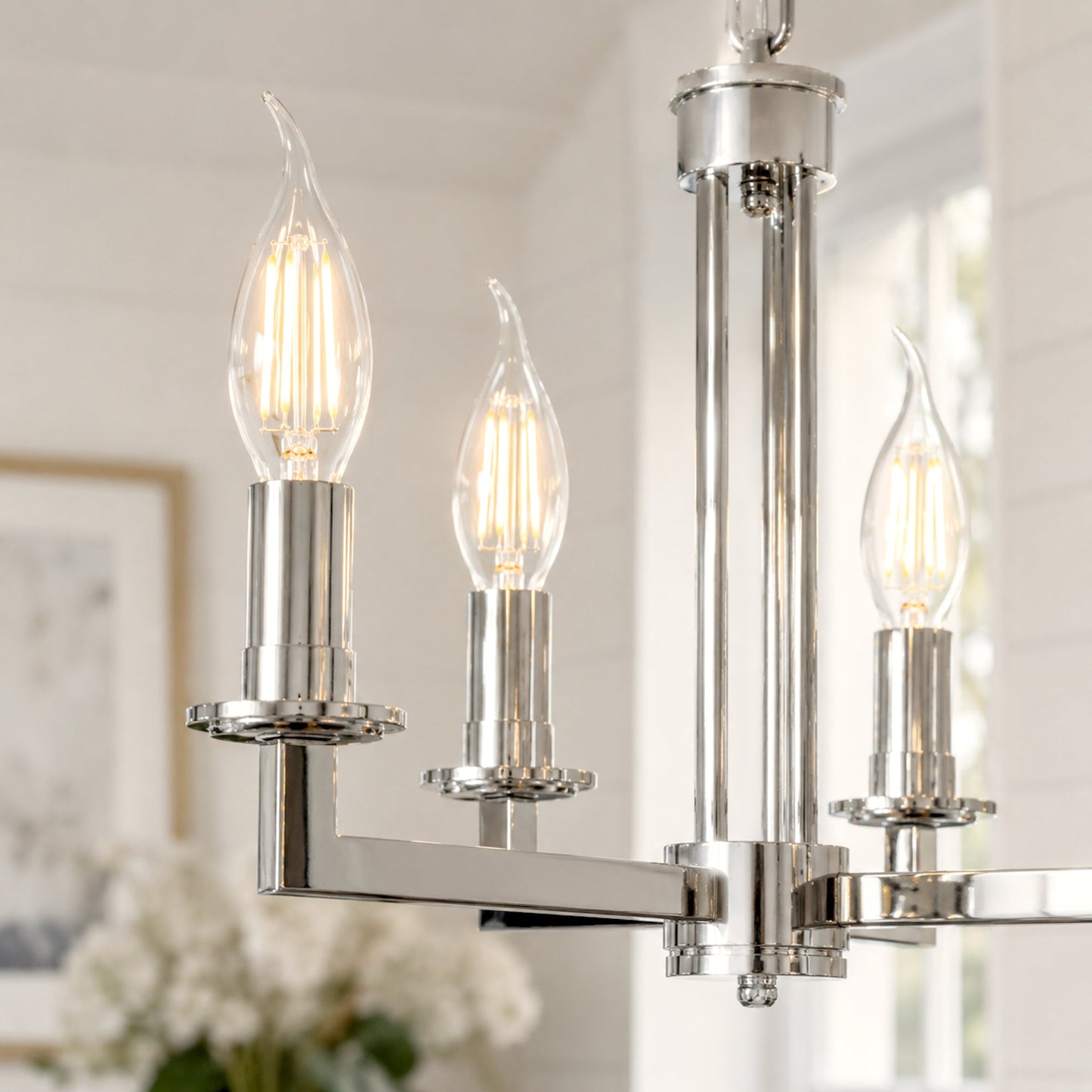 LED E14 Flame Tip Bulb Chandelier Candle Globes - 4w Warm White