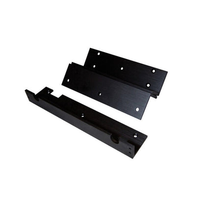 LOX AMZB4D-BLK L & Z Black Bracket for EM3500DM-BLK – Adjustable Mounting for Double Electromagnetic Locks