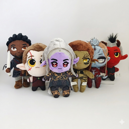 Karlach Plush Halsin Plush Minthara Plush Lae'zel Plush Wyll Plush Orin the Red Plush Dark Fantasy RPG Companion Handmade Plushies