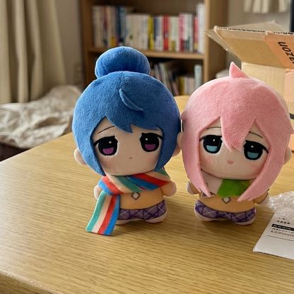 Nadeshiko Kagamihara Plush & Rin Shima Plush Laid-Back Camp Plushies Handmade Plushies 10cm
