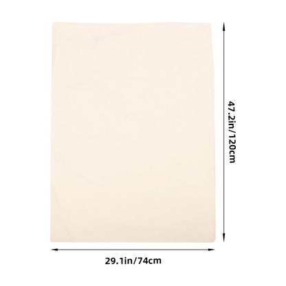 Large Capacity Canvas Drawstring Camping Bag, Outdoor Packing Sack for Hiking, Travel, and Sports 120.00X74.00X0.10CM Beige