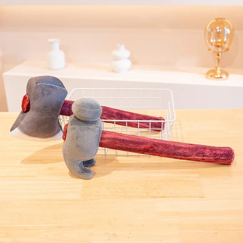 Realistic Axe & Claw Hammer Plush - Lifelike Stuffed Tool Handmade Plushies 40cm