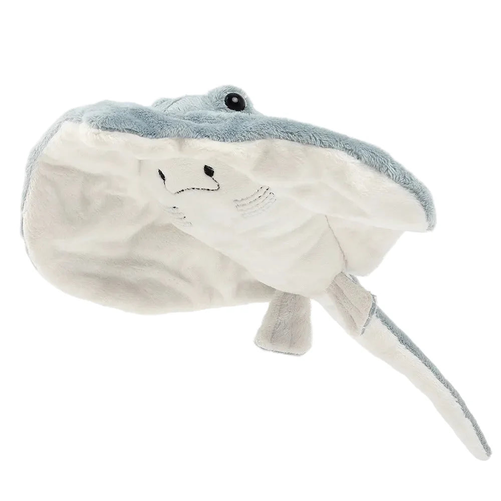 Lifelike Manta Ray Plush Realistic Ocean Stuffed Animal, Soft Manta Handmade Plush 30cm