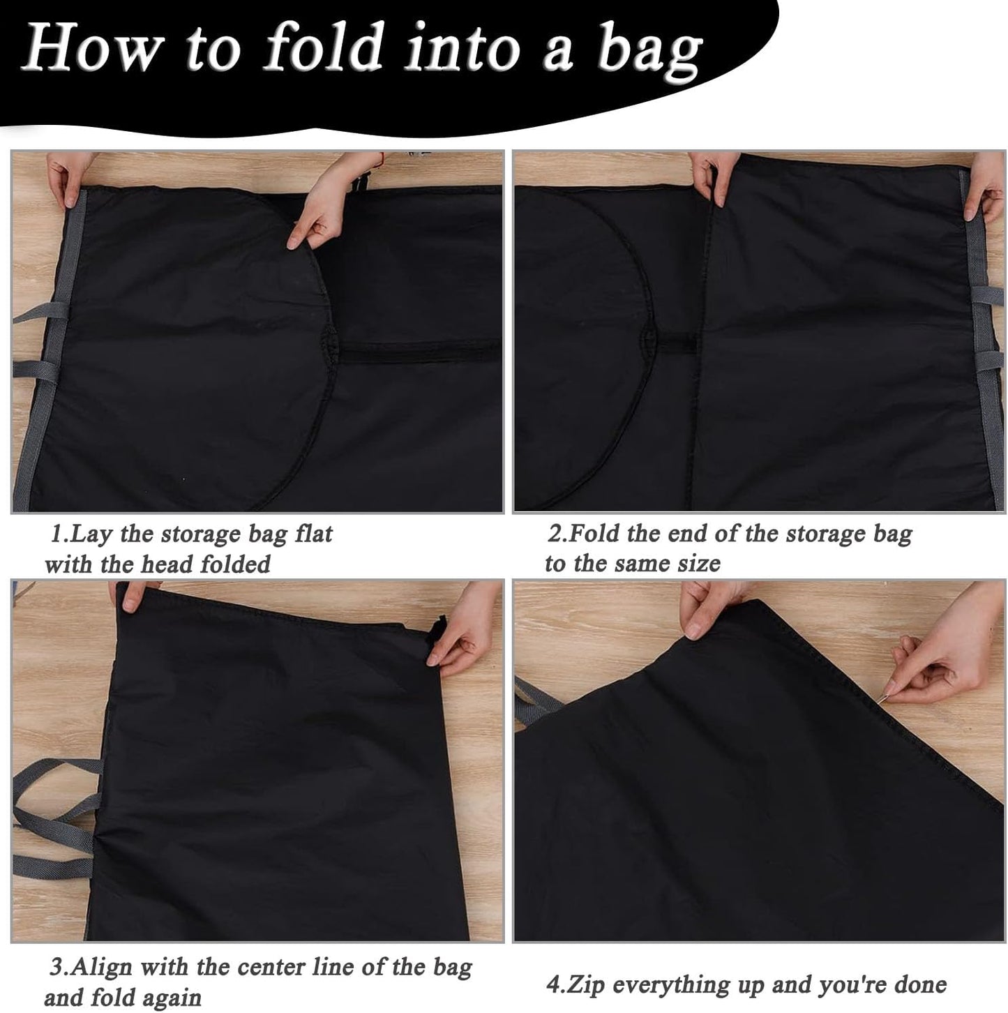 Premium Long Dress PEVA Garment Bag with Reinforced Zipper
