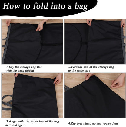Premium Long Dress PEVA Garment Bag with Reinforced Zipper