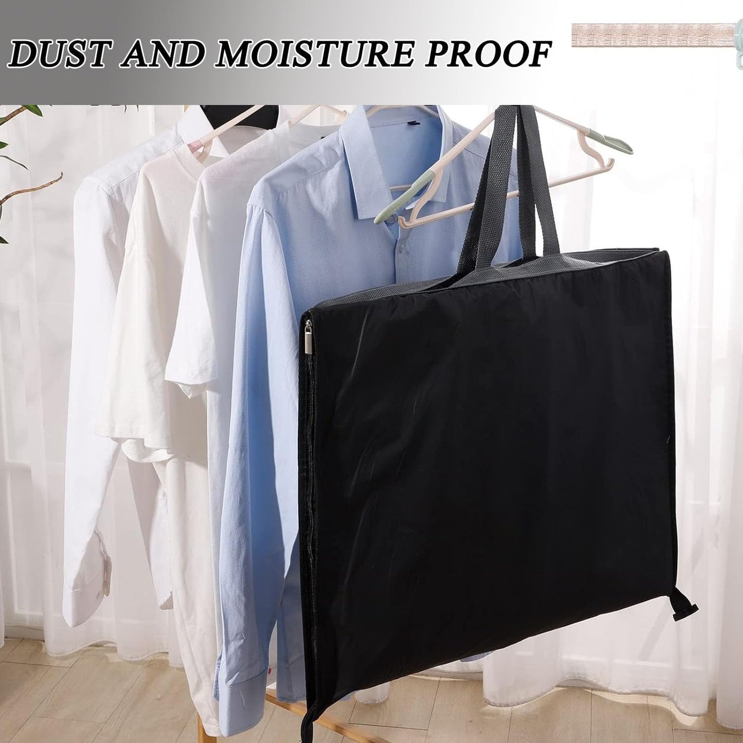 Premium Long Dress PEVA Garment Bag with Reinforced Zipper