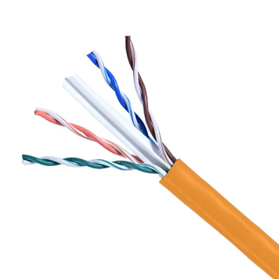 Garland Cat6 UTP Solid Cable – 305 m Orange Reel, 23AWG, PE LSZH Sheath, 4-Pair, Unscreened – SKU MADUTPL6HFOE305RBA