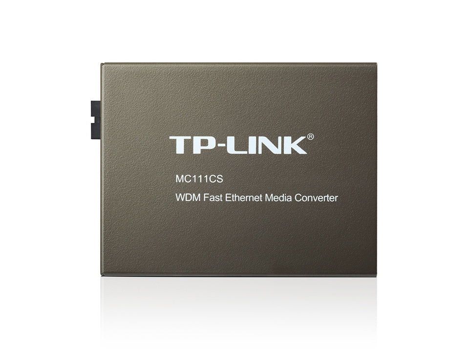 MC111CS | TP-Link 10/100Mbps WDM Media Converter – Single-Fiber, 20km Transmission