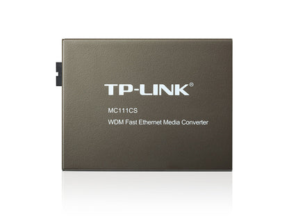 MC111CS | TP-Link 10/100Mbps WDM Media Converter – Single-Fiber, 20km Transmission