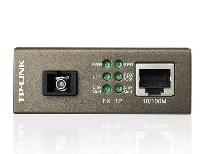 MC112CS | TP-Link 10/100Mbps WDM Media Converter – Single-Mode Fiber up to 20km