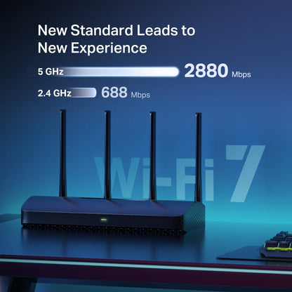 MERCUSYS MR27BE BE3600 Dual-Band WiFi 7 Router | 3.6Gbps, 2.5G Ports, Multi-Link Operation, EasyMesh Compatible