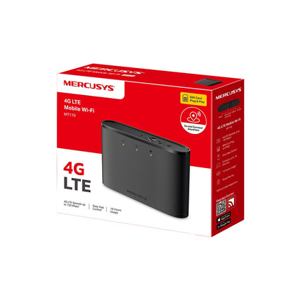 MT110 | 4G LTE Mobile Wi-Fi | 150 Mbps | Battery Powered | Up to 10 Devices | MERCUSYS