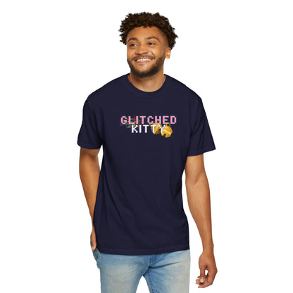Glitched Kitty Tee Retro Pixel Cat Graphic Tee  Glitchcore