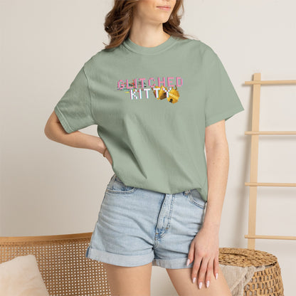 Glitched Kitty Tee Retro Pixel Cat Graphic Tee  Glitchcore