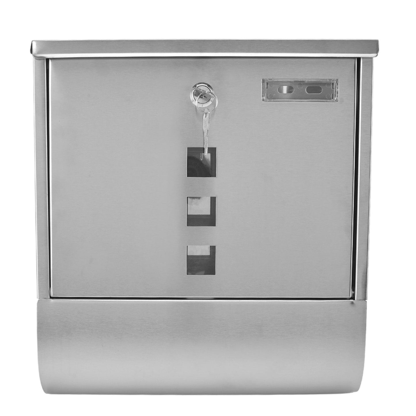 Mail Box European Style Narrow Slot Stainless Steel Hanging Locking Mailbox for Outside Garden