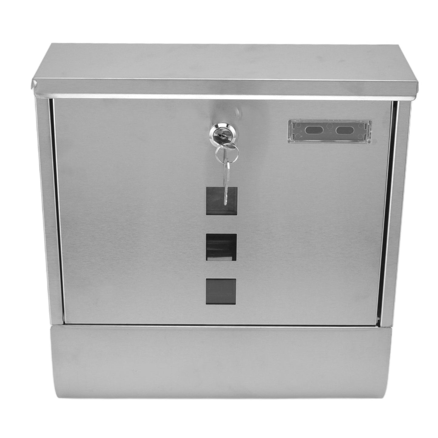 Mail Box European Style Narrow Slot Stainless Steel Hanging Locking Mailbox for Outside Garden