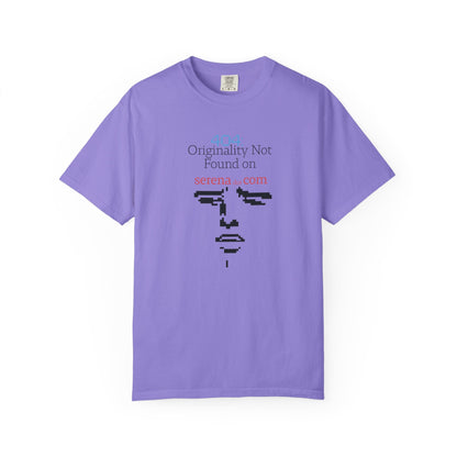 404 Originality Not Found Graphic Tee | Pixel Face Satire Shirt | Aprasi
