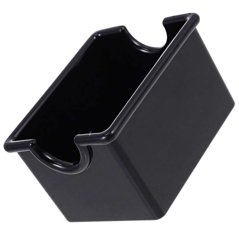 Masteelf Black Acrylic Sugar Packet Organizer for Coffee Bar and Tea Bags Storage 9.5 x 5.5 x 5 Inches