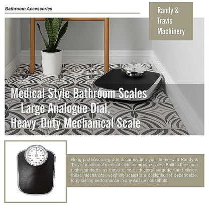 Medical Style Bathroom Scales Large Analogue Dial Heavy Duty Mechanical Scale for Home Use