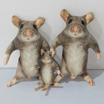 Spoof Mouse Plush | Novelty Meme Plush Toy | Ugly-Cute Stuffed Animal | 12cm / 24cm