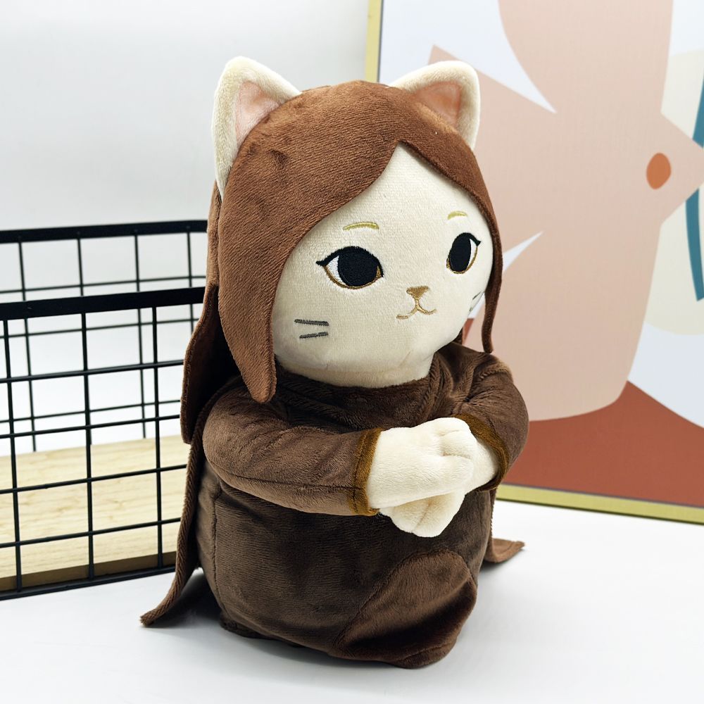Meow-Na Lisa Plush  Meme Plush Viral Internet Meme Handmade Plush 29cm
