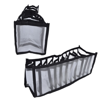 Mesh Bras Storage Box Multi Purpose Foldable Drawer Divider for Underwear Panties Socks11 Cells