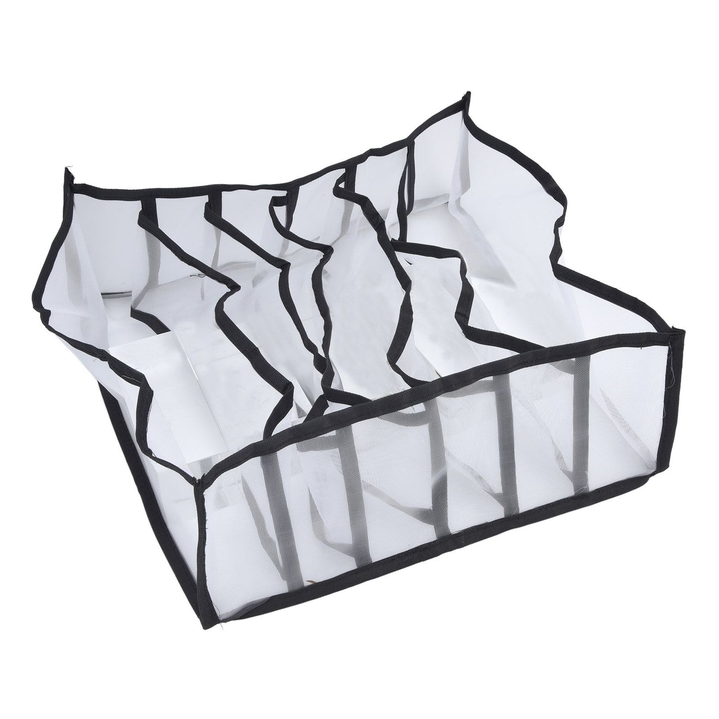 Mesh Bras Storage Box Multi Purpose Foldable Drawer Divider for Underwear Panties Socks6 Cells
