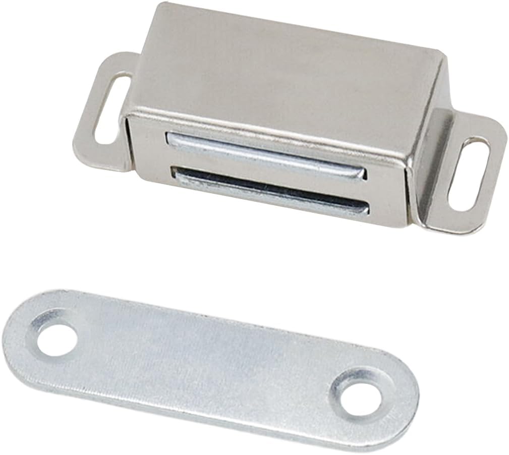 Mini Size Door Magnet Door Catch Latch Stainless Steel for Cupboard Cabinet -Pack of 20