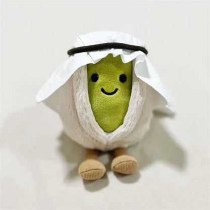 Happy Nut Pistachio Plush 12cm - Soft Green Nut Stuffed Toy