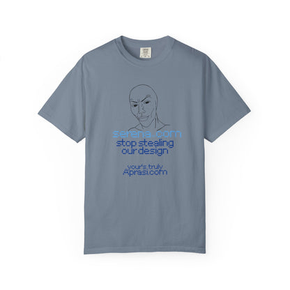 Stop Stealing Our Design Graphic Tee Serena | Minimalist Line Art Anti Theft Shirt | Comfort Colors | Aprasi