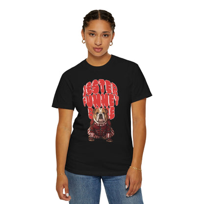 MissChiff Tees Bulldog Jester Graphic T-Shirt | Funny Bone Retro Dog Tee  Unisex Comfort Colors