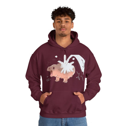 Moo Deng Hooded Sweatshirt: Embrace the Cuteness of the Viral Baby Pygmy Hippo