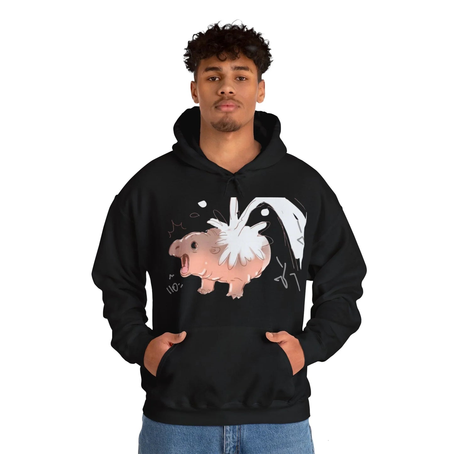 Moo Deng Hooded Sweatshirt: Embrace the Cuteness of the Viral Baby Pygmy Hippo