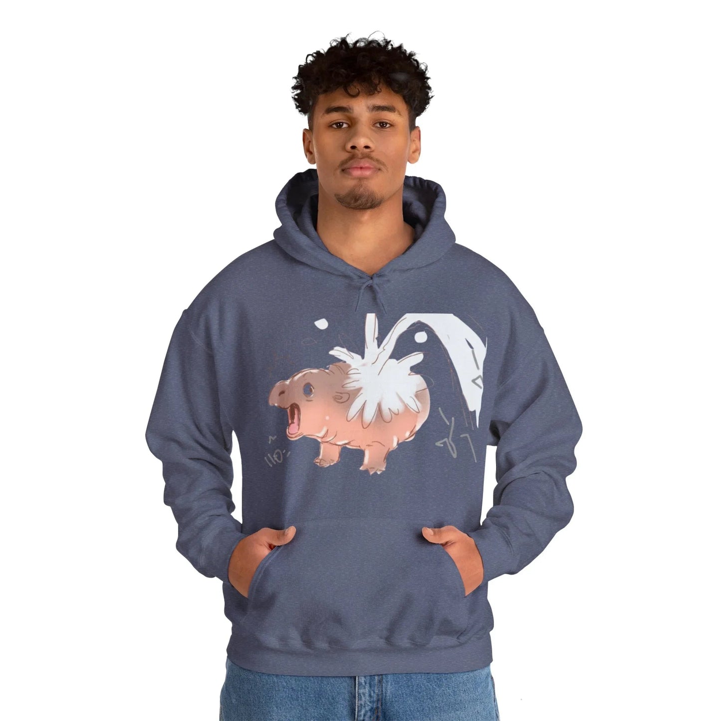Moo Deng Hooded Sweatshirt: Embrace the Cuteness of the Viral Baby Pygmy Hippo