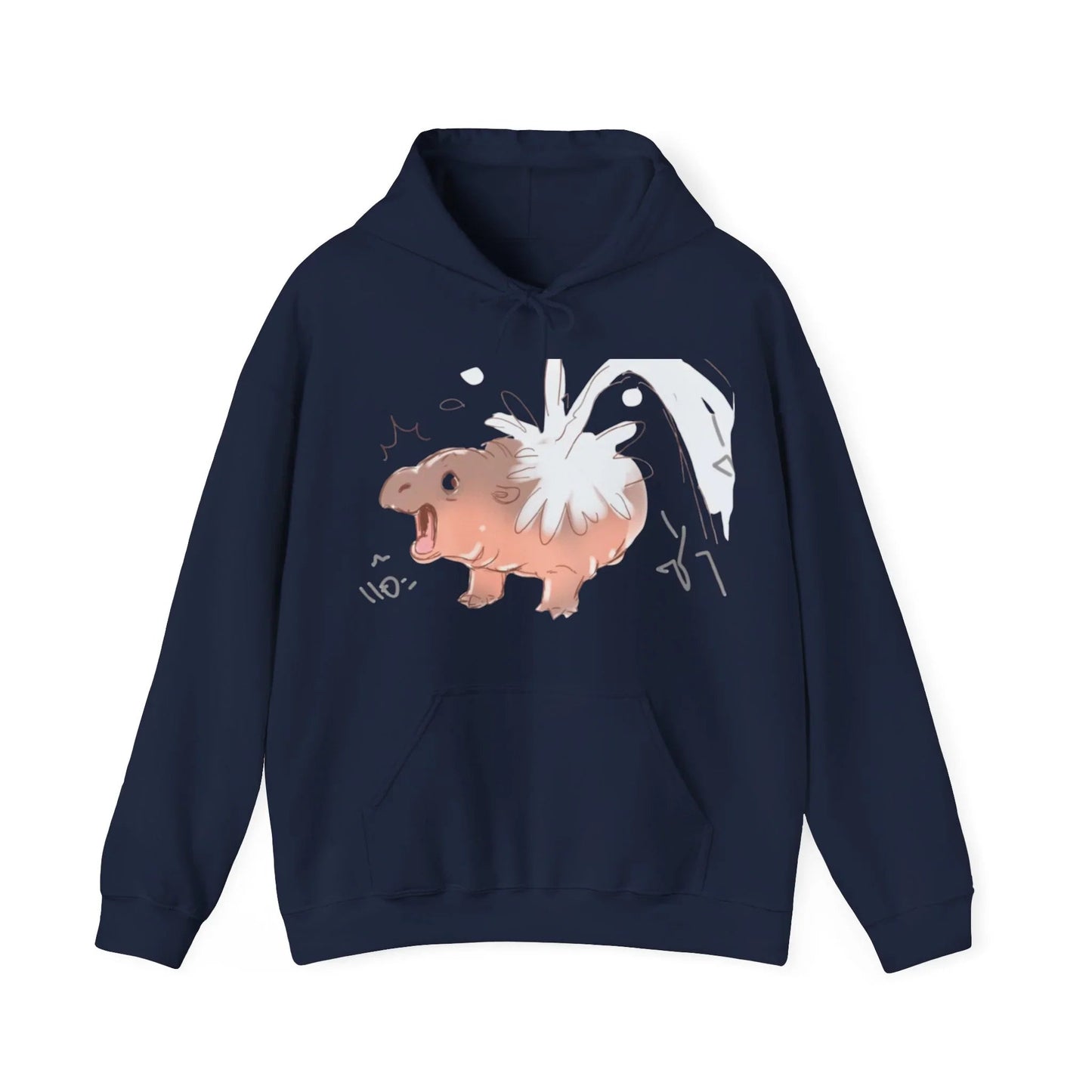 Moo Deng Hooded Sweatshirt: Embrace the Cuteness of the Viral Baby Pygmy Hippo