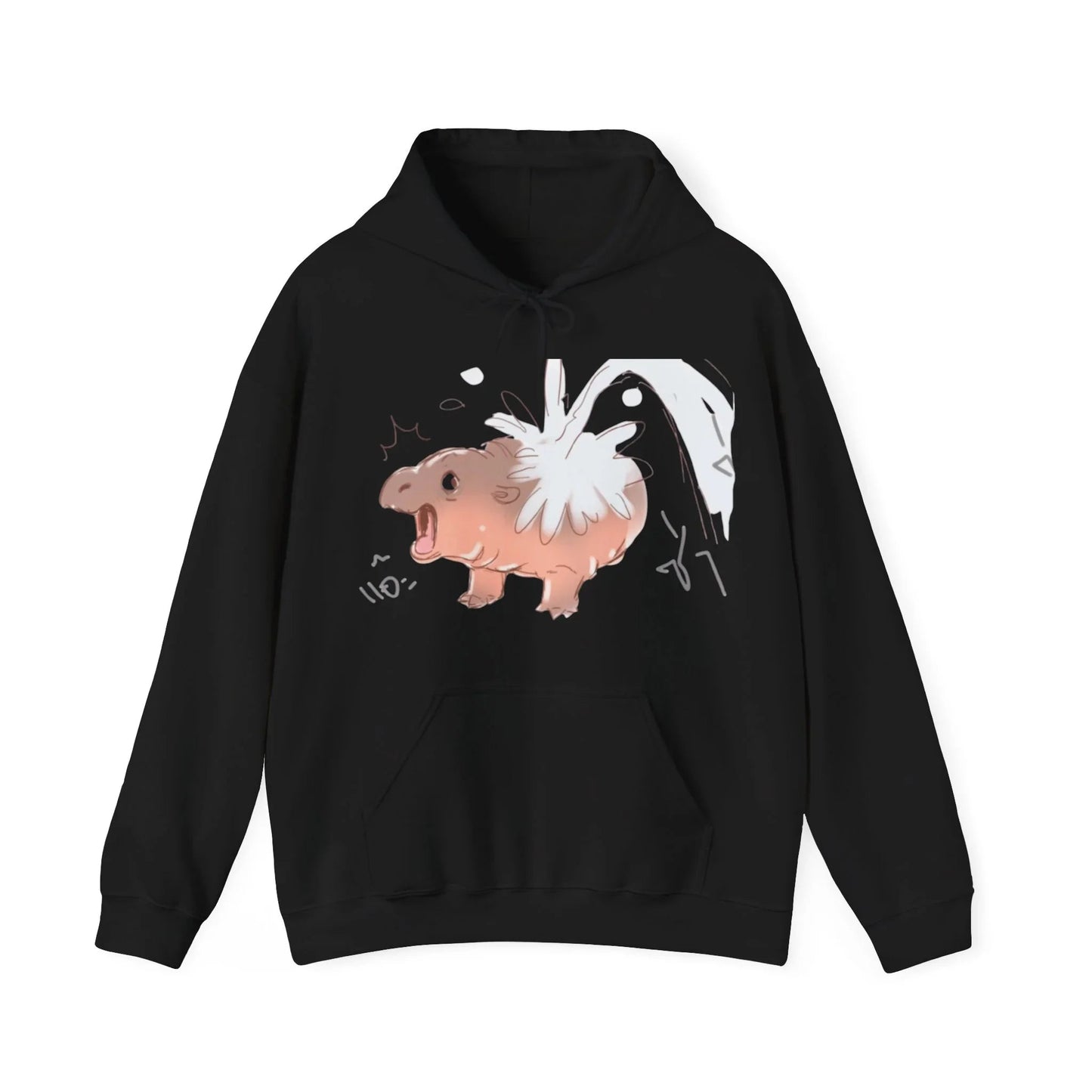 Moo Deng Hooded Sweatshirt: Embrace the Cuteness of the Viral Baby Pygmy Hippo