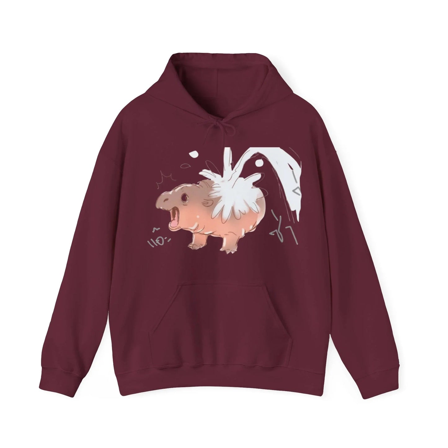 Moo Deng Hooded Sweatshirt: Embrace the Cuteness of the Viral Baby Pygmy Hippo