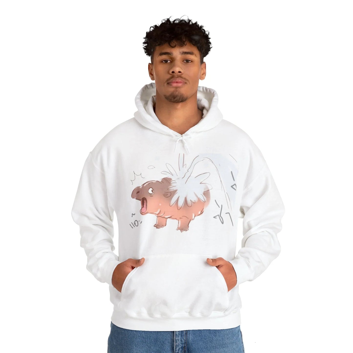Moo Deng Hooded Sweatshirt: Embrace the Cuteness of the Viral Baby Pygmy Hippo