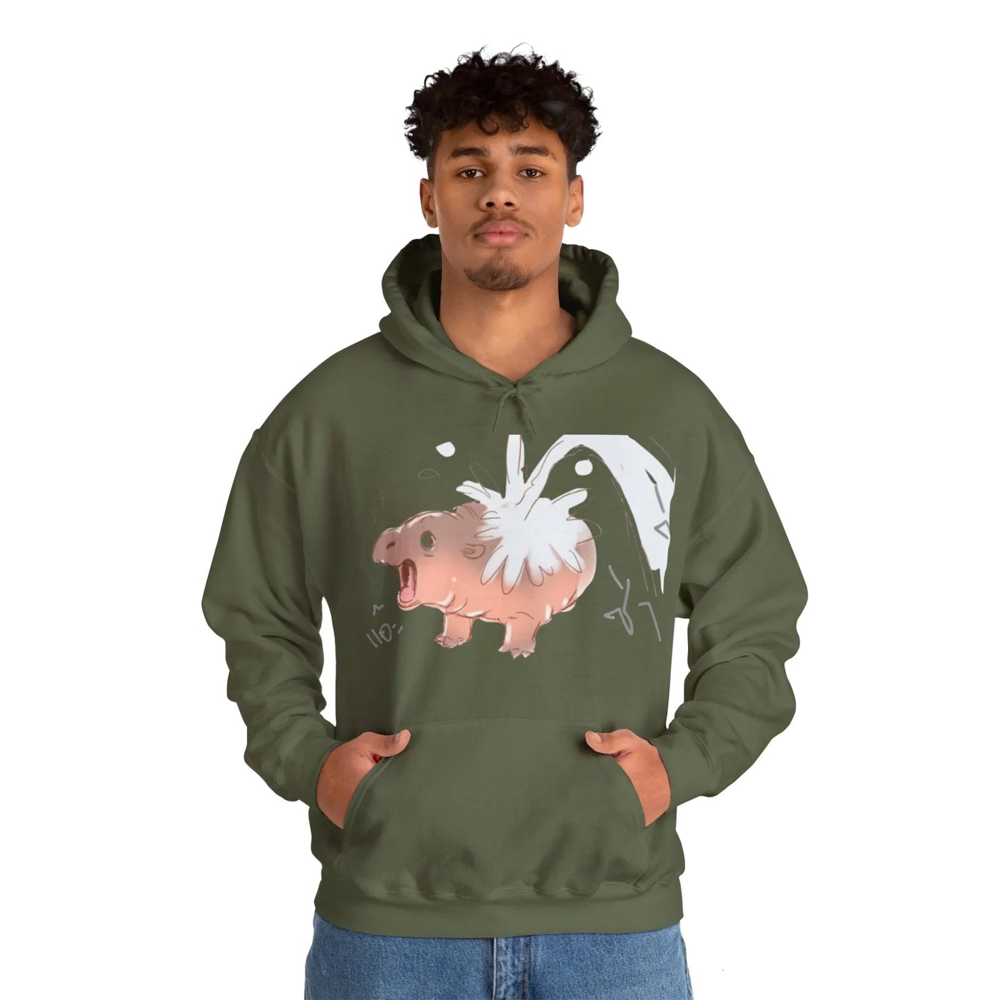 Moo Deng Hooded Sweatshirt: Embrace the Cuteness of the Viral Baby Pygmy Hippo