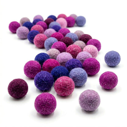 1.5 cm Handmade Wool Felt Balls