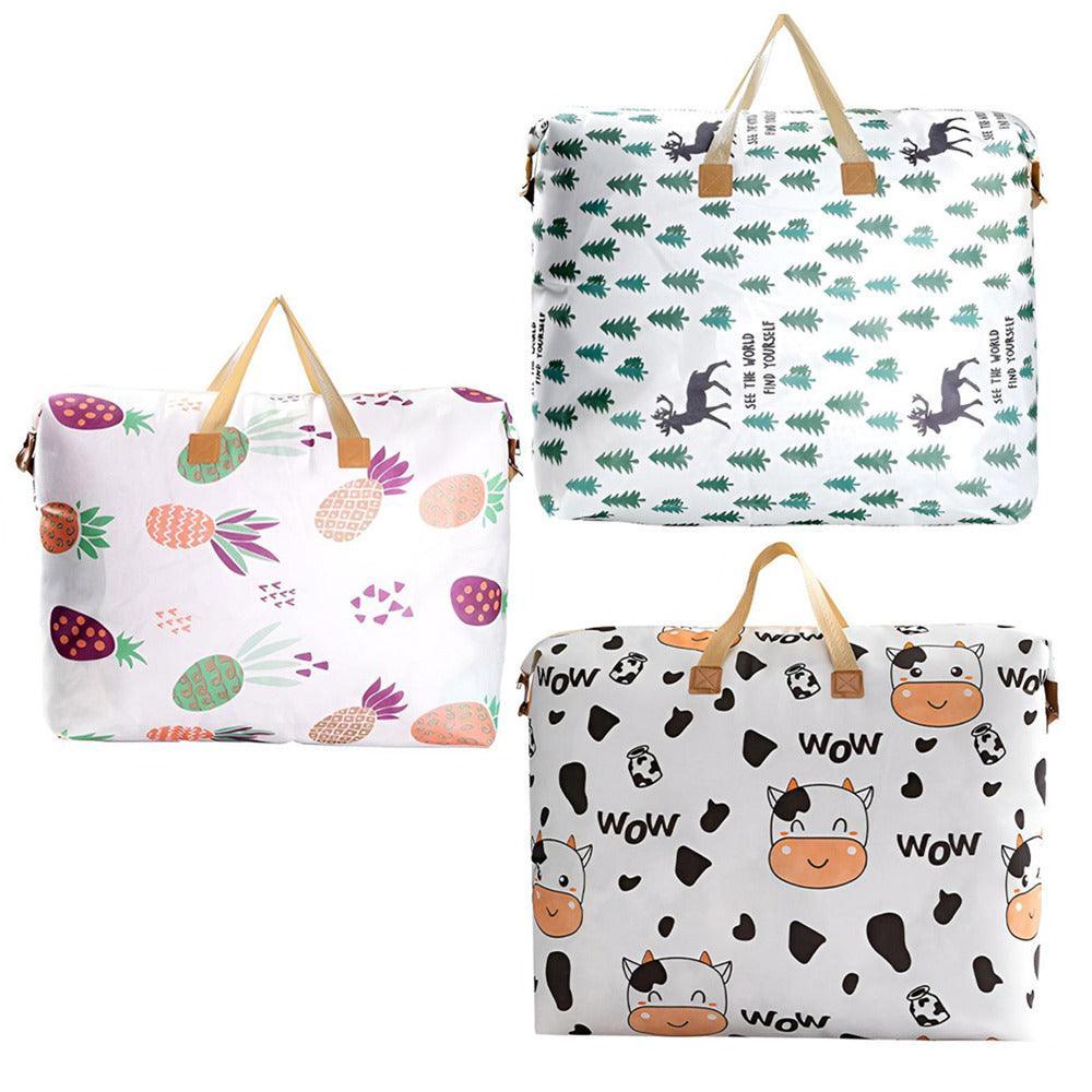 Multipurpose Quilt Storage Bags Waterproof Coated Fabric 4 Sizes Available - Pineapple 80*27*56cm