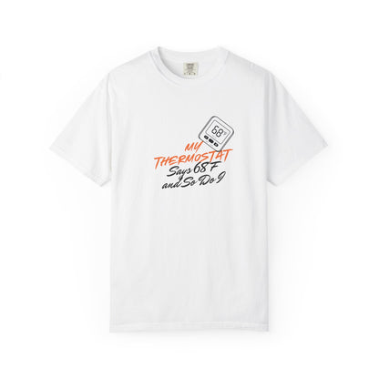 My Thermostat Says 68°F and So Do I Funny Thermostat Tee  Heatwave Graphic Tee, Comfort Colors 1717