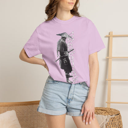 Straw Hat Swordsman Tee | Wuxia Ronin Garment Dyed Shirt