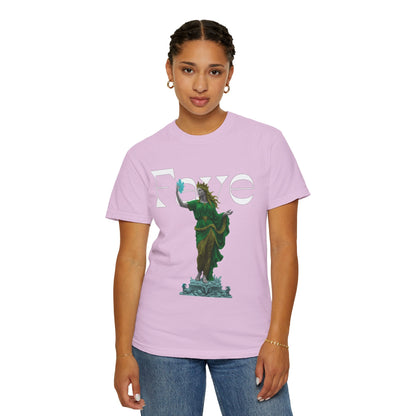 Faye Dark Fantasy Graphic Tee | Crystal Goddess Statue Shirt