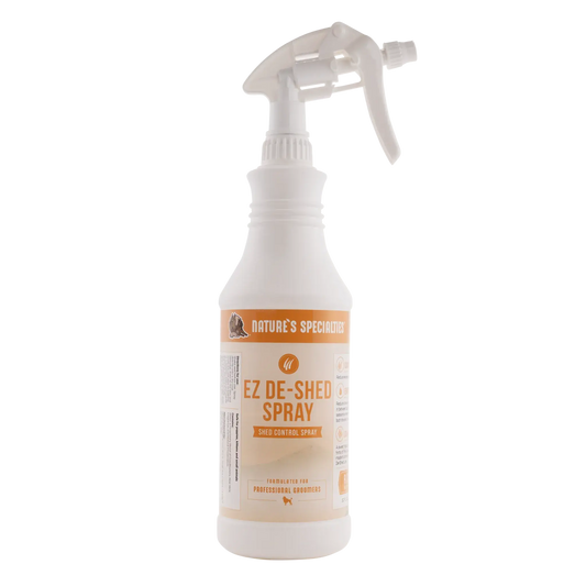 Natures Specialties de-shed spray bottle with white trigger sprayer