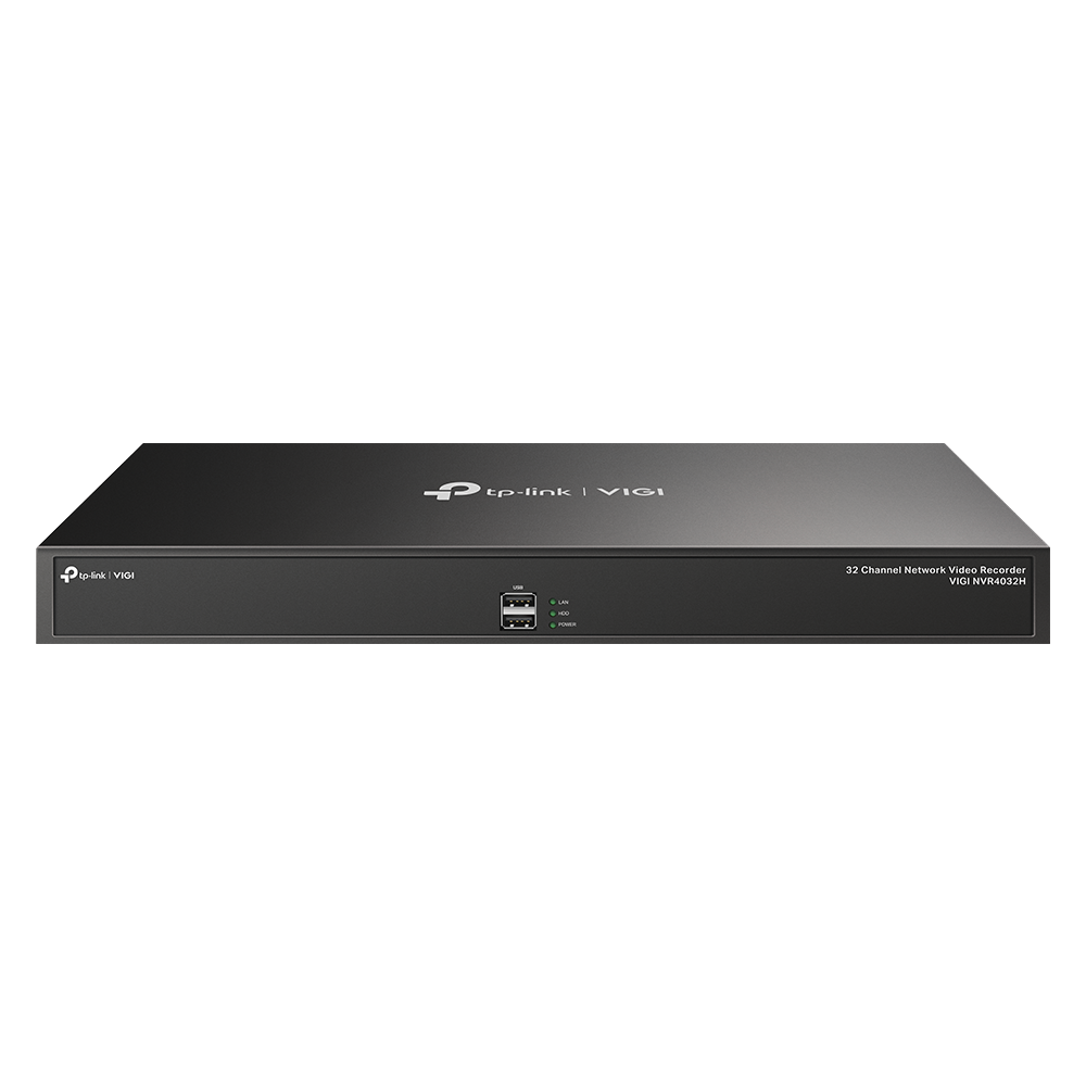 TP-Link VIGI NVR4032H | 32-Channel 4K Network Video Recorder, H.265+ Compression, Dual Ethernet, 4× SATA (Up to 16 TB Each) non PoE