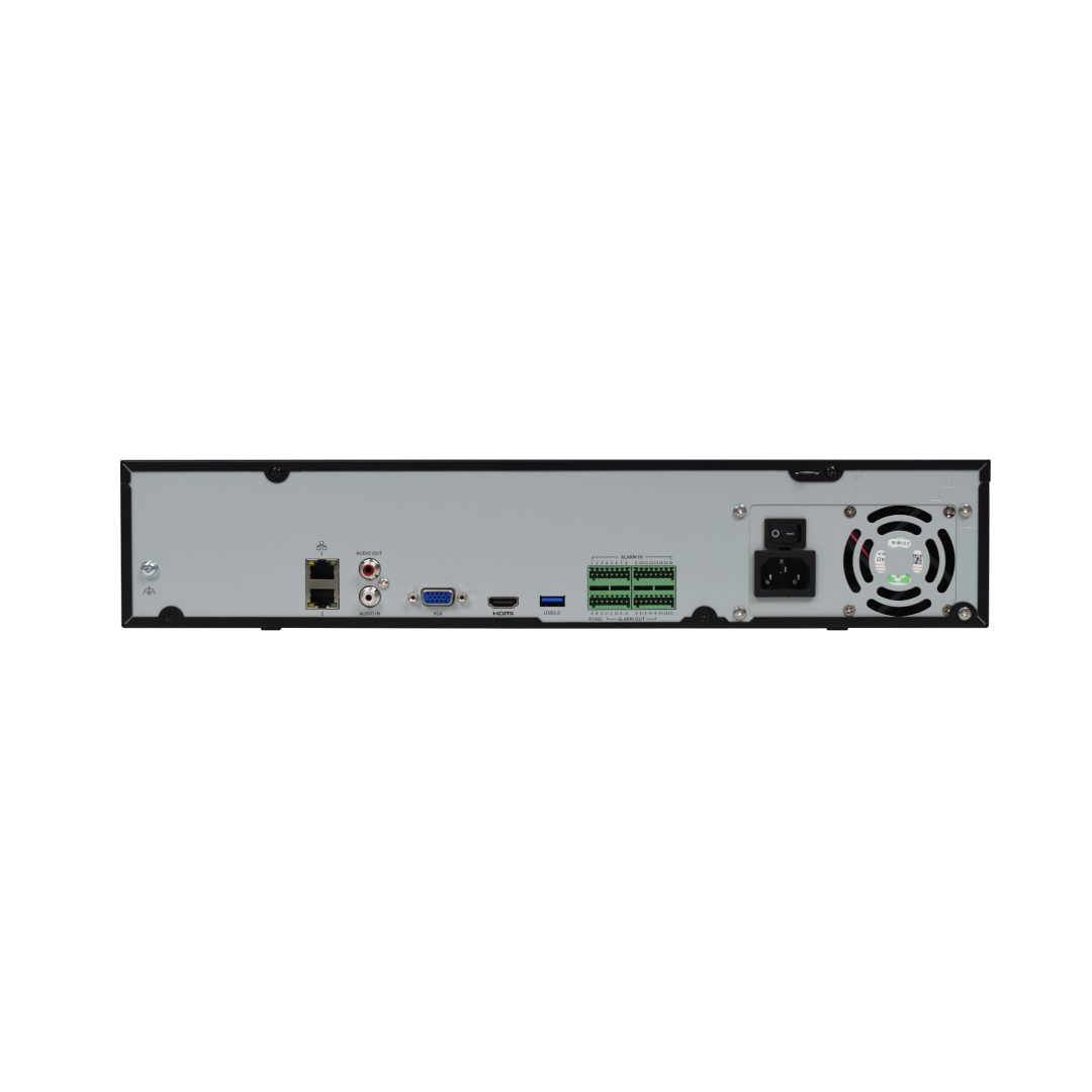 Uniview NVR508-64B 64 Channel AI Network Video Recorder | 12MP Recording | 8x SATA HDD Up to 96TB | 320Mbps Input | H.265 Compression