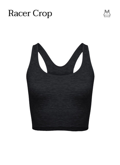 RACER CROP - BLACK